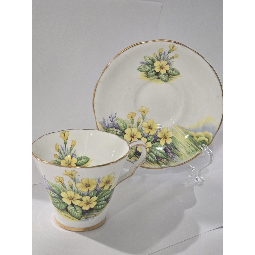 Vintage Gladstone 5693 Buttercup Teacup and Saucer | Yellow Floral Tea Cup |...